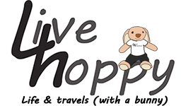 Live Hoppy logo (life and travels with a bunny)